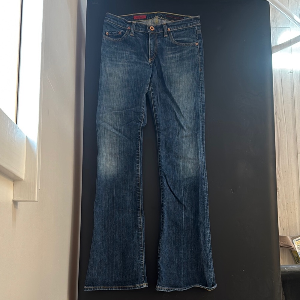 AG The Angel Classic Blue Denim Jeans. Flared. Size 27 Regular